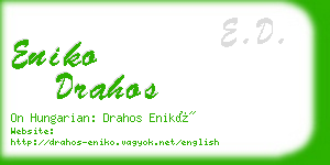 eniko drahos business card